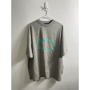 NWT Fear of God Essentials Heavy Jersey Tee Dark Heather Oatmeal Premium Size S